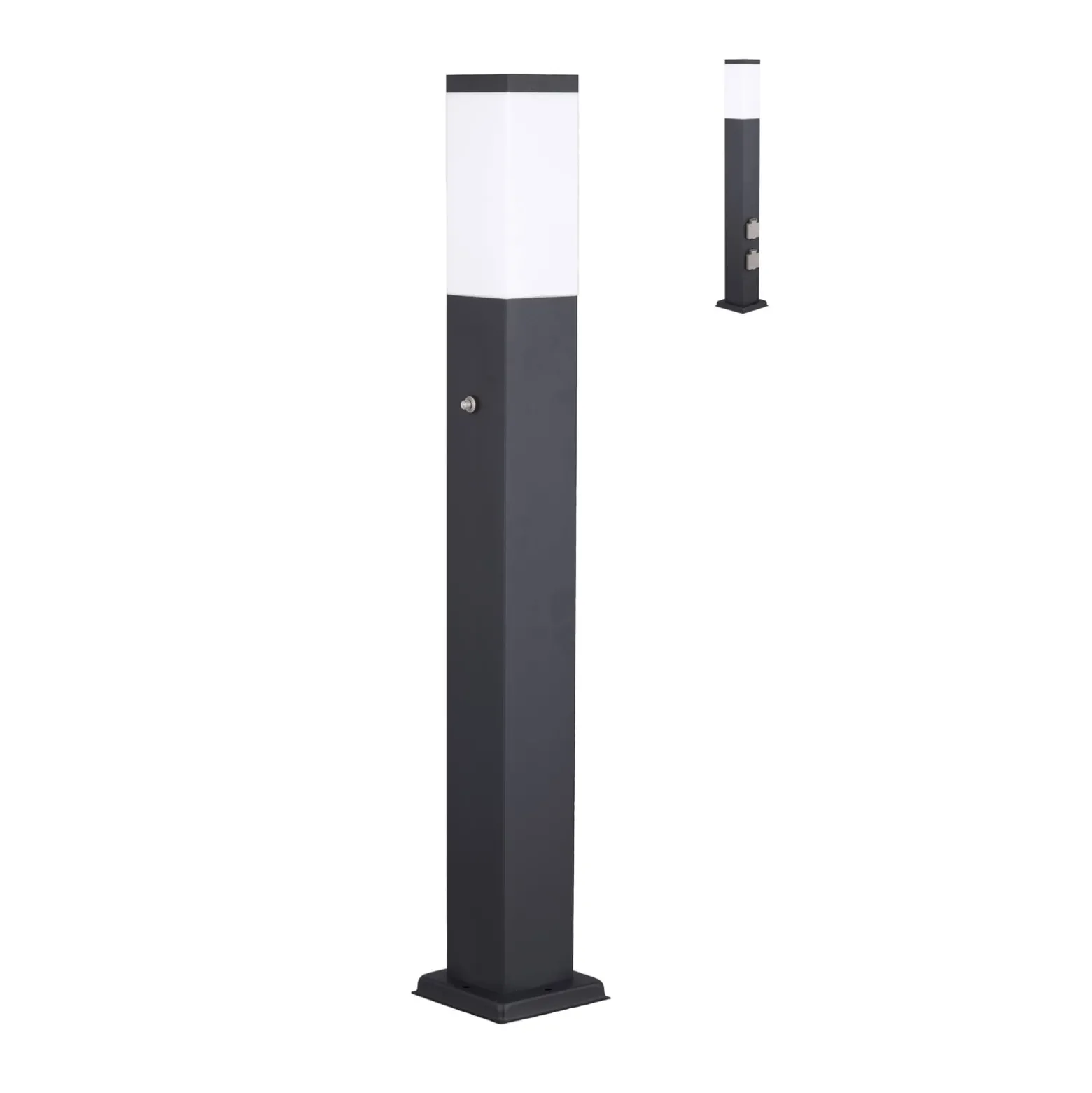 Wegelampe 400166142, V2A, Sensor, anthrazit, 2 Steckdosen