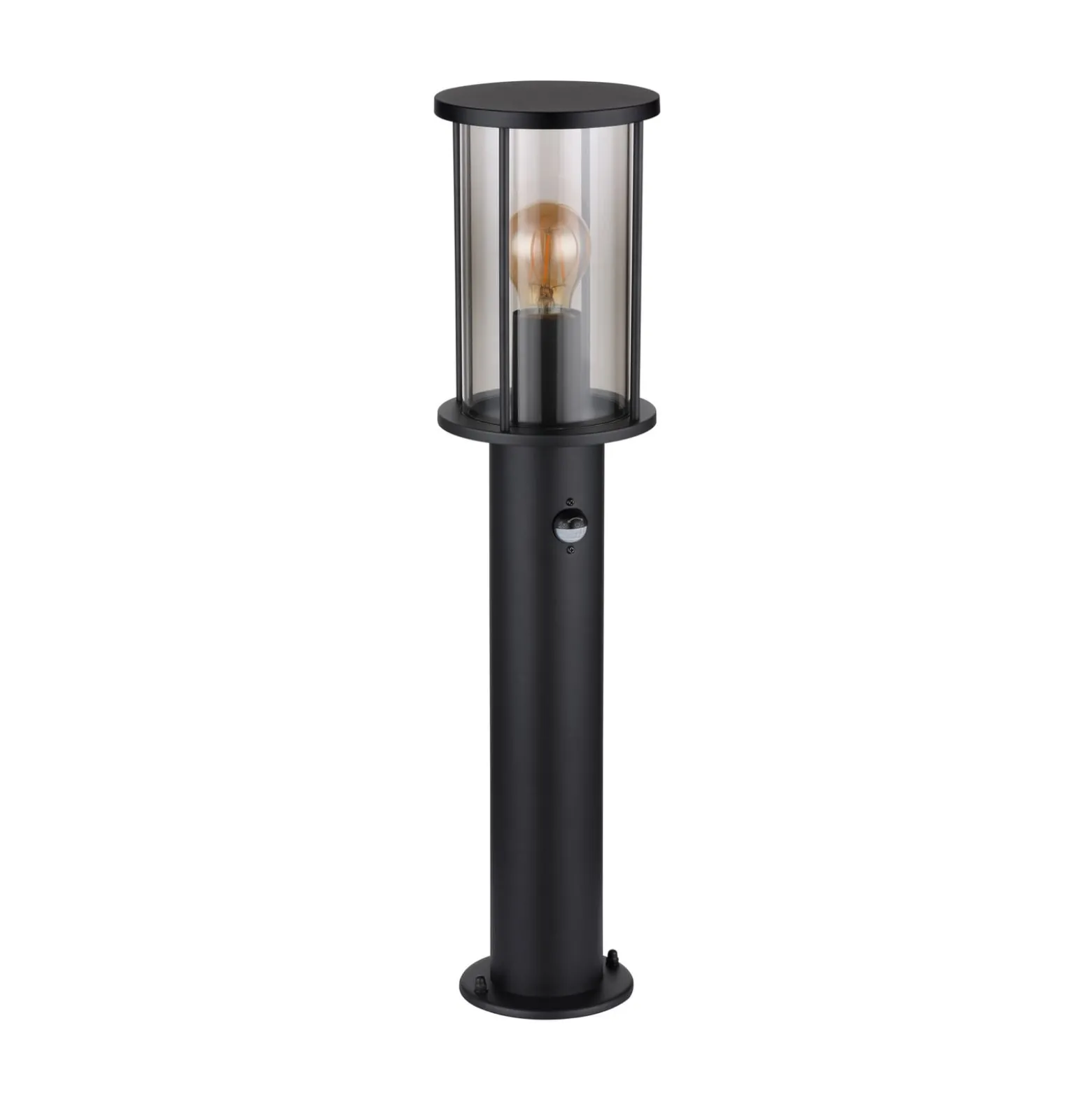 Wegeleuchte Gracey, schwarz, Sensor, 60 cm, IP54, E27