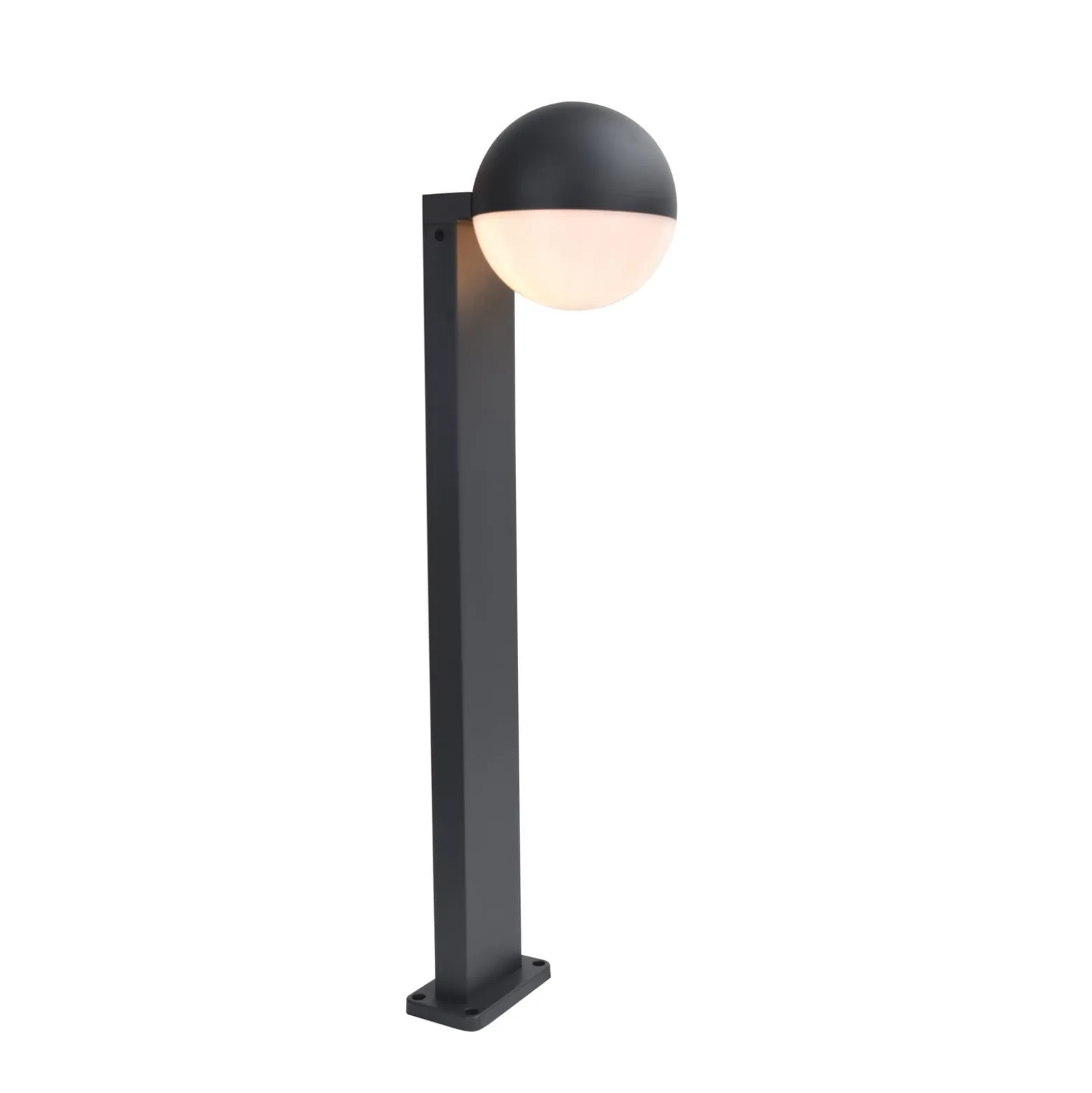 Wegeleuchte LOOMA, dunkelgrau, Höhe 70 cm, Metall, IP54, E27