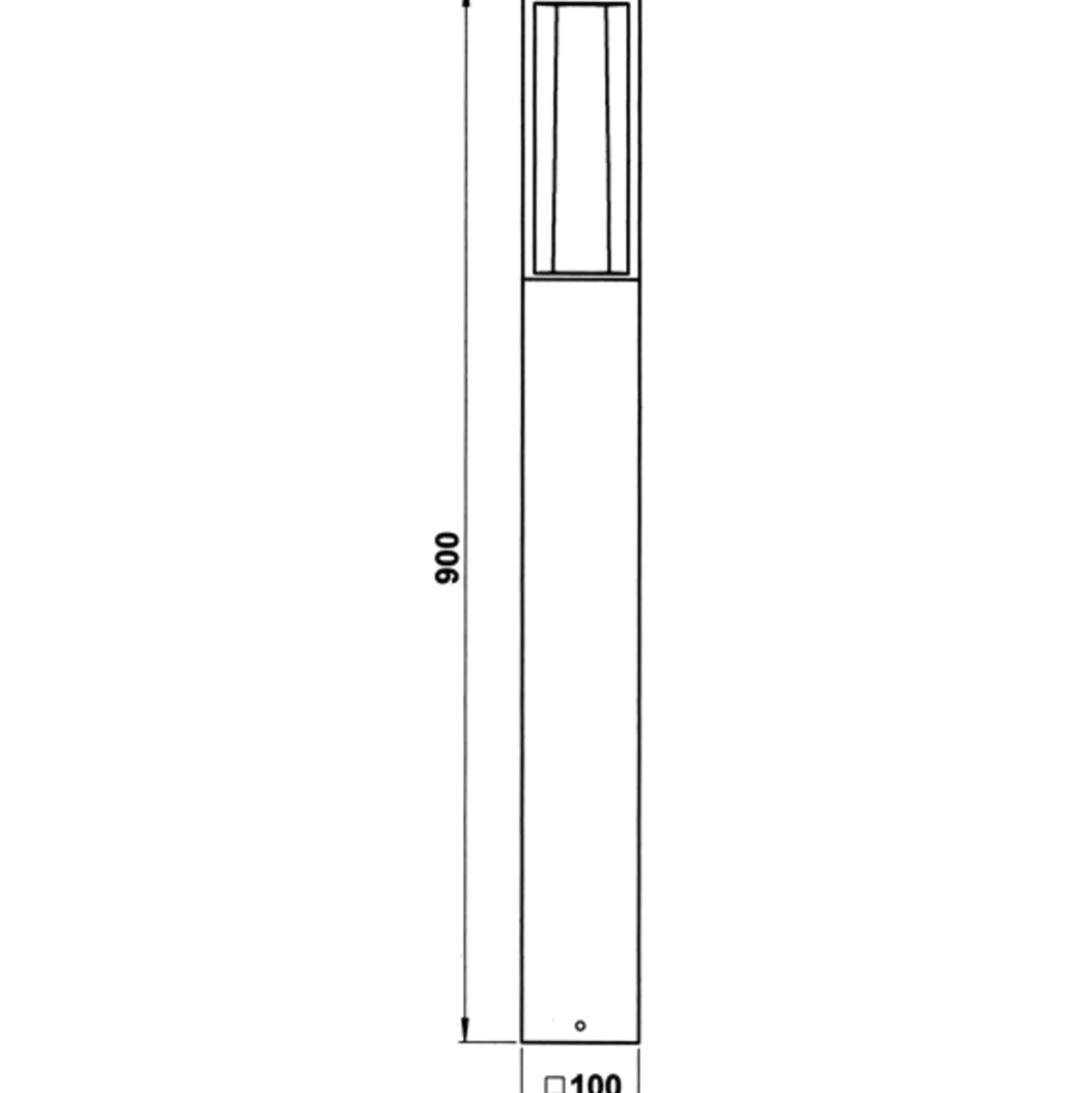Wegeleuchte 285, schwarz