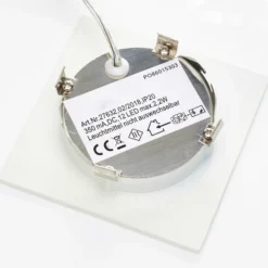 Weiße LED Einbauleuchte Klaus für Einbaudosen