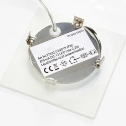 Weiße LED Einbauleuchte Klaus für Einbaudosen