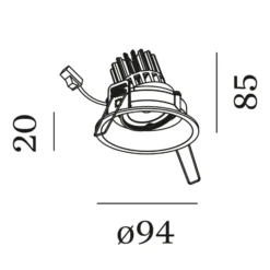 WEVER & DUCRÉ Deep Adjust Einbau 2.700K weiß