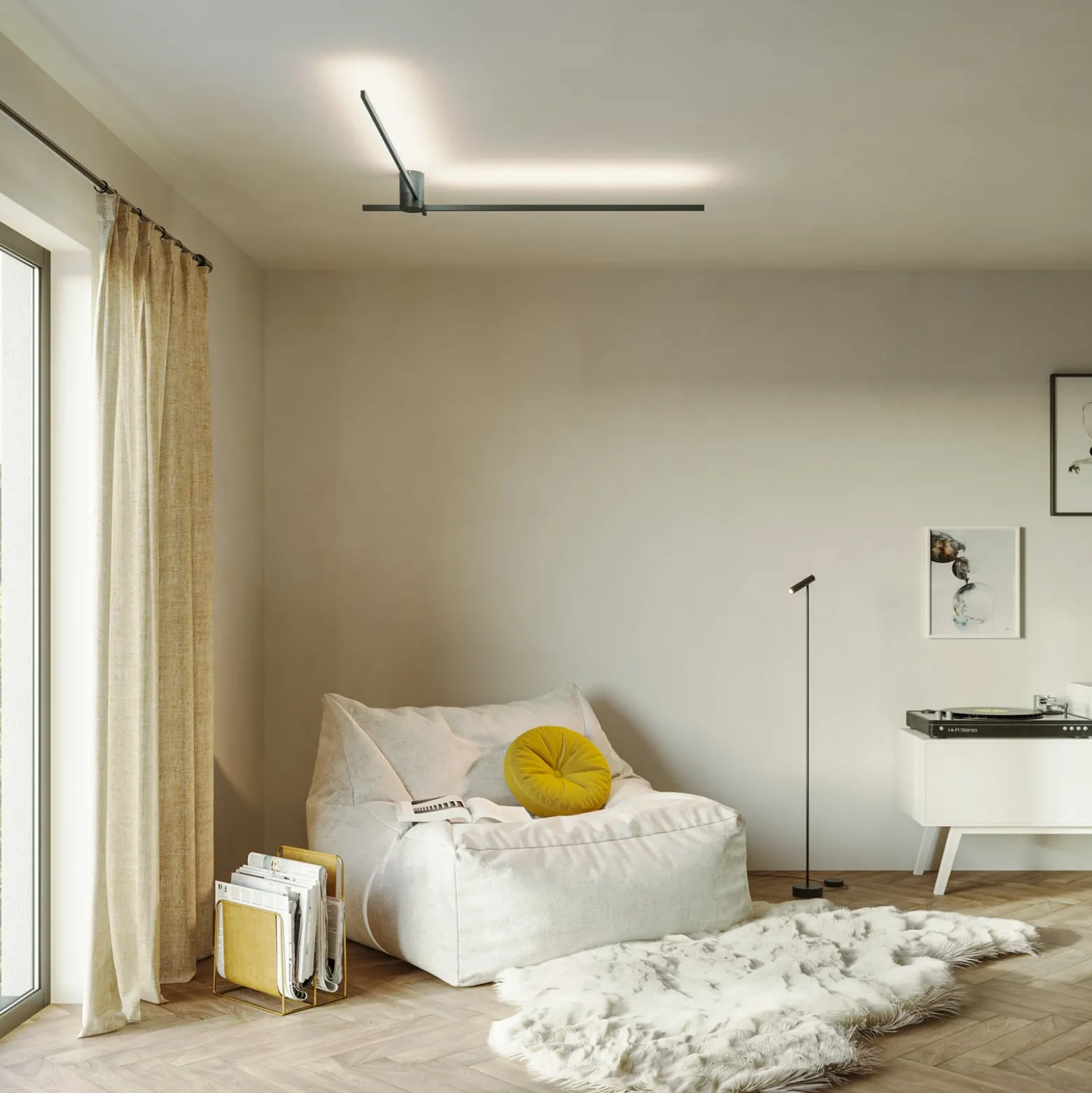 WEVER & DUCRÉ LED-Deckenleuchte Fil Spin 1.0 schwarz 927