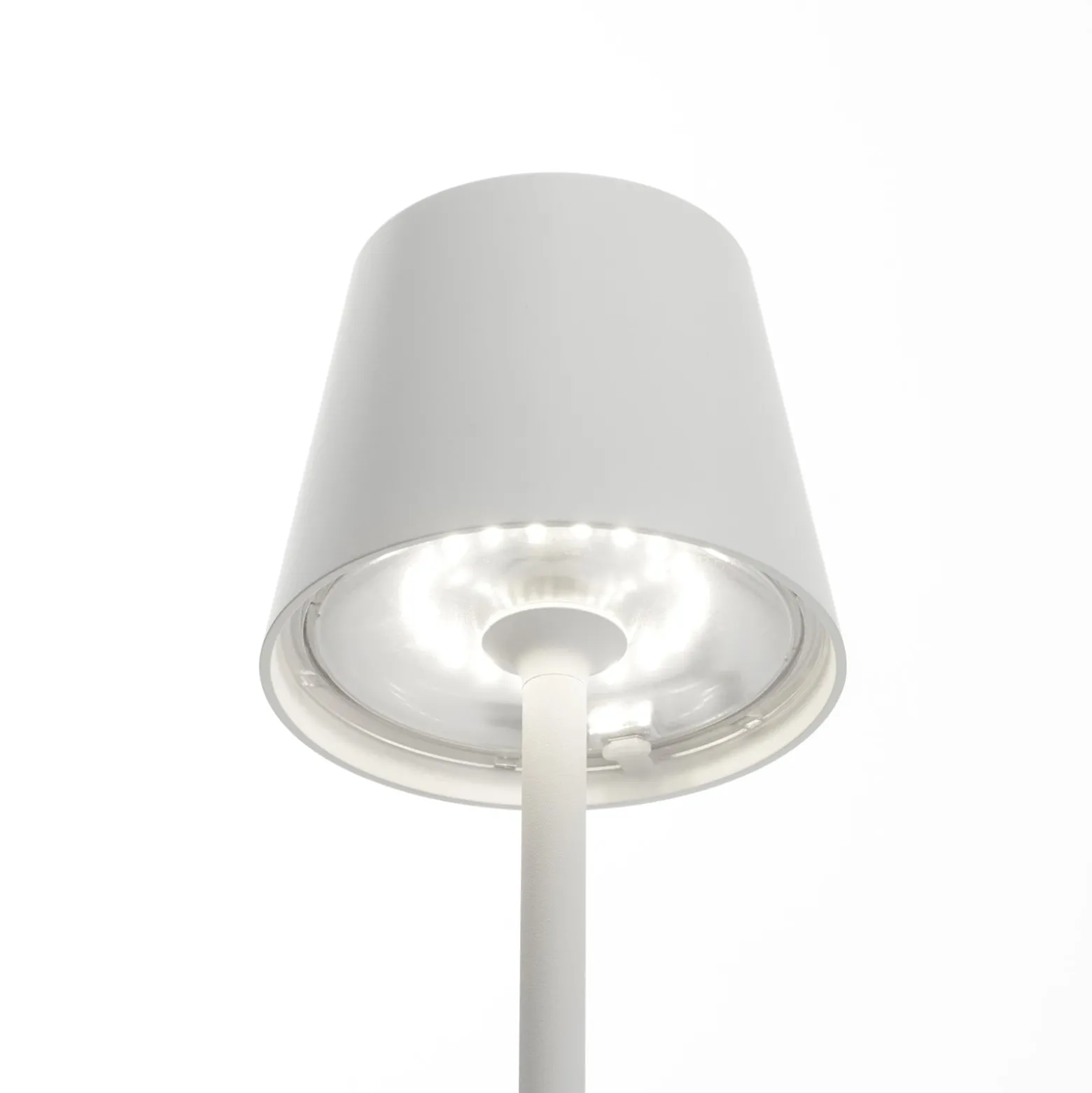 Zafferano Poldina LED-Erdspießlampe Akku, weiß