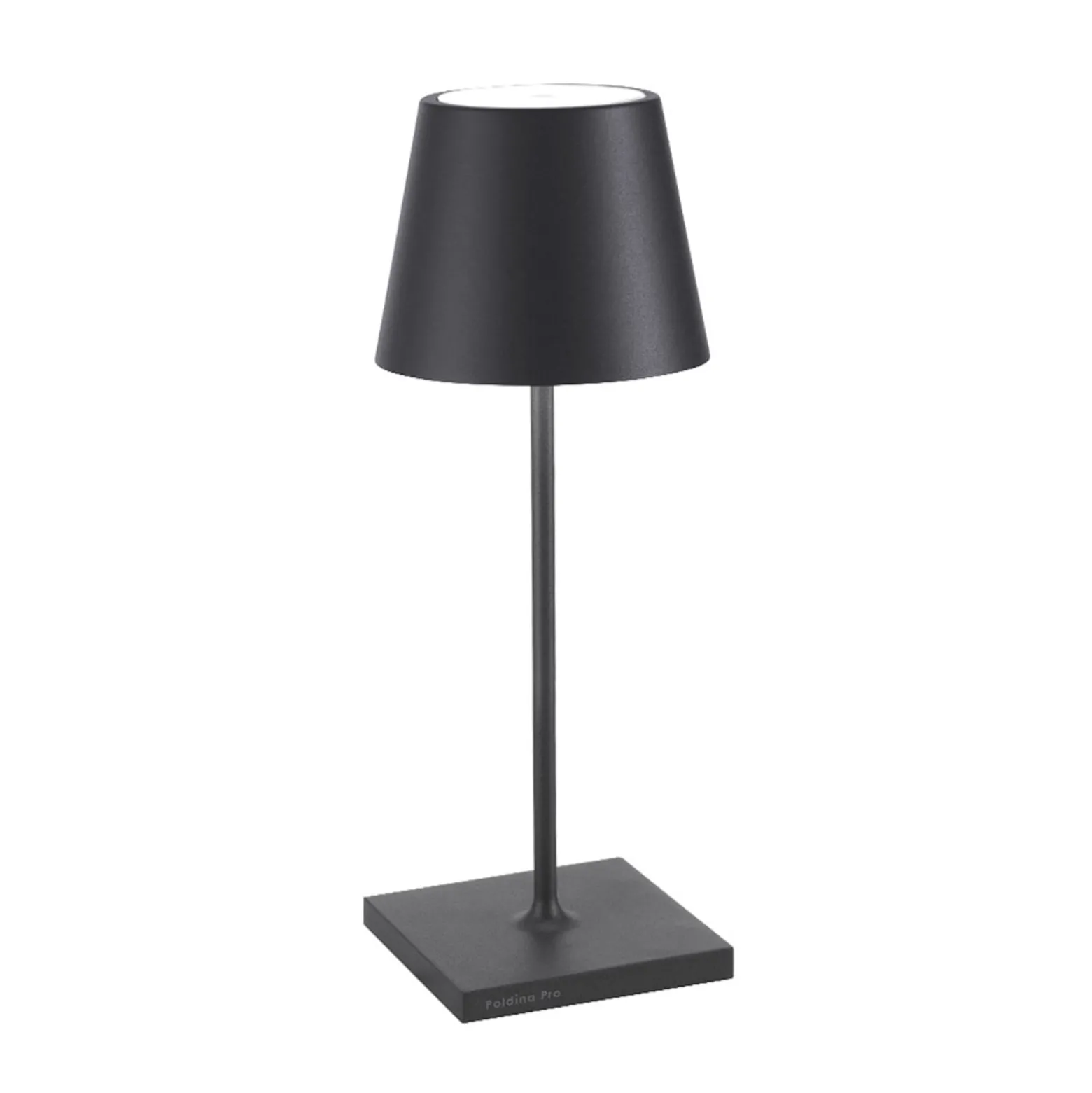 Zafferano Poldina mini Akku-Tischlampe IP65 grau